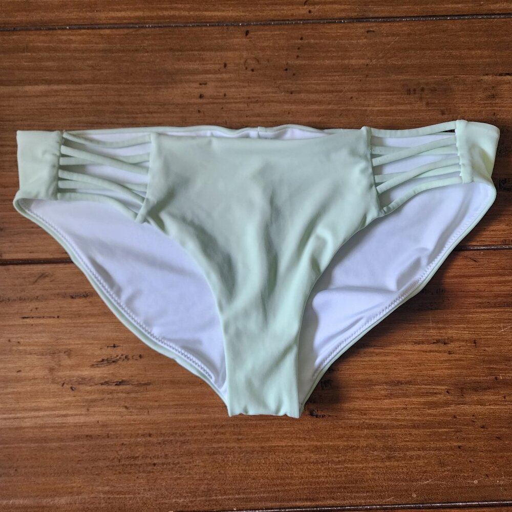 Victoria's Secret Light Green Strappy Cheeky Bottom Size Medium